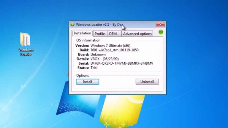 Download 7 loader 2.2.2 by daz per attivare windows 7